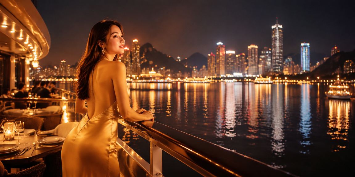 Người chơi tại Hạ Long Bay thưởng thức trò chơi bài trực tuyến vào buổi tối tại chợ đêm