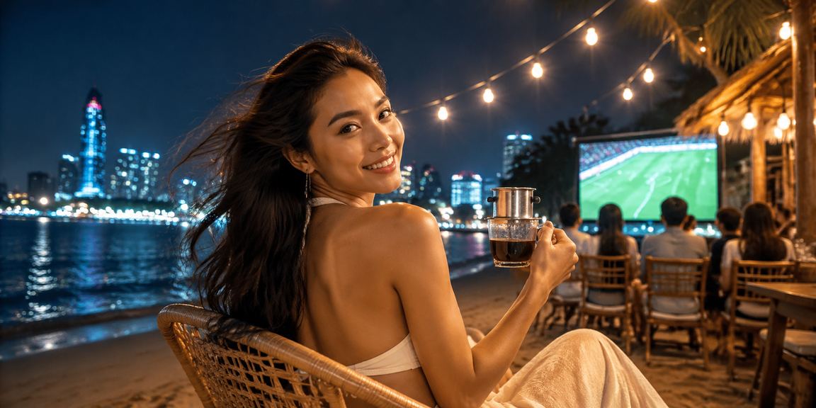 Người dùng tại Sài Gòn trải nghiệm casino trực tuyến qua điện thoại tại quán cà phê